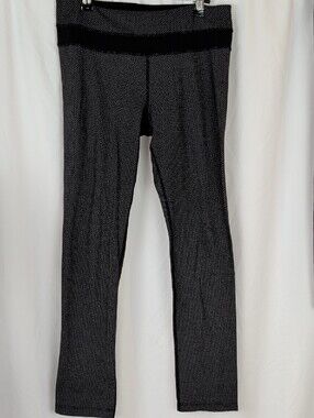Lululemon Wunder Under Leggings Giant Herringbone Black Size 8